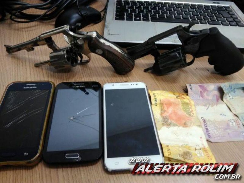Rolim:Após roubo e troca de tiros, PM prende dois suspeitos e apreende duas armas de fogo