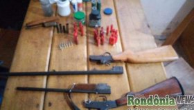Armas e munições são apreendidas pela PC e PM em Parecis