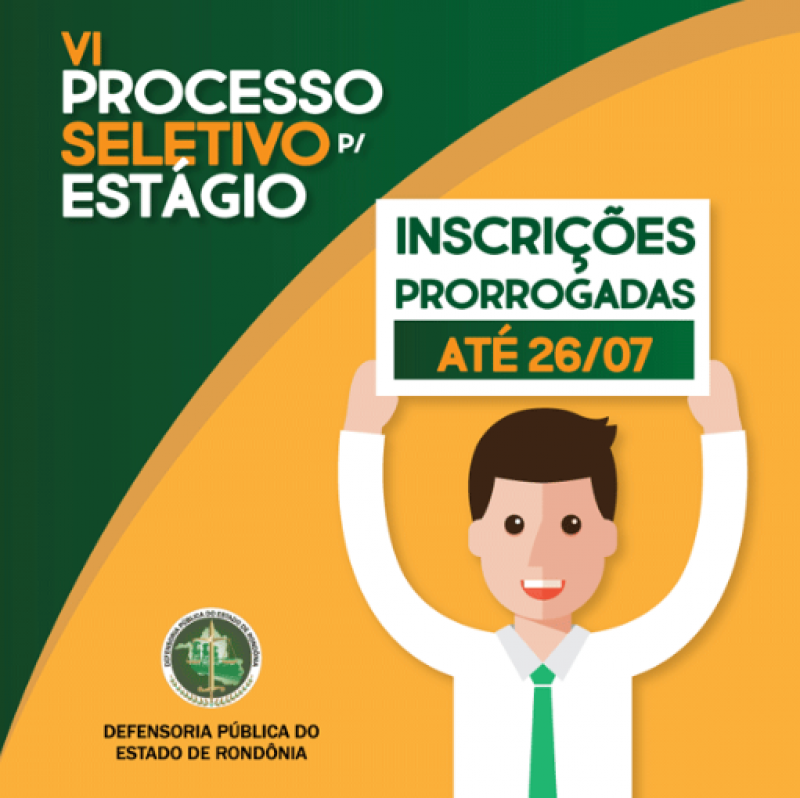Inscrição para vagas de estágio na Defensoria Pública encerra nessa quarta-feira