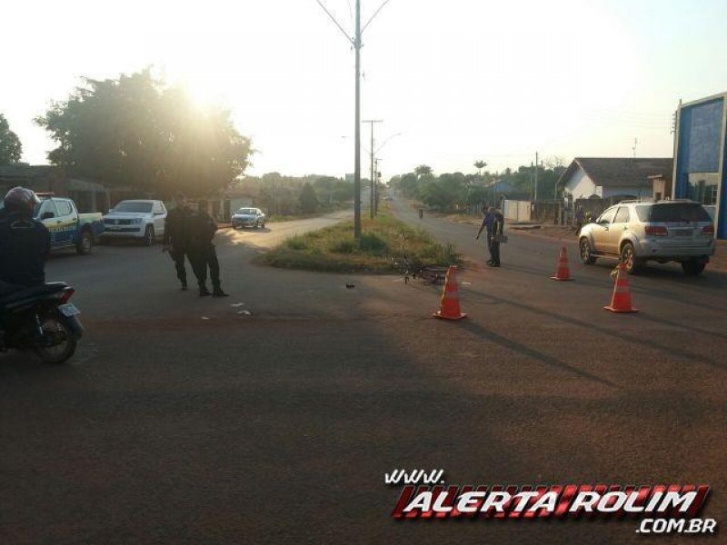 Mulher morre atropelada por caminhão em Rolim de Moura
