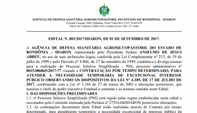 Confira o edital de seleção de médicos veterinários da Idaron