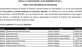 FGV divulga relação de inscrições deferidas no concurso da Sefin de...