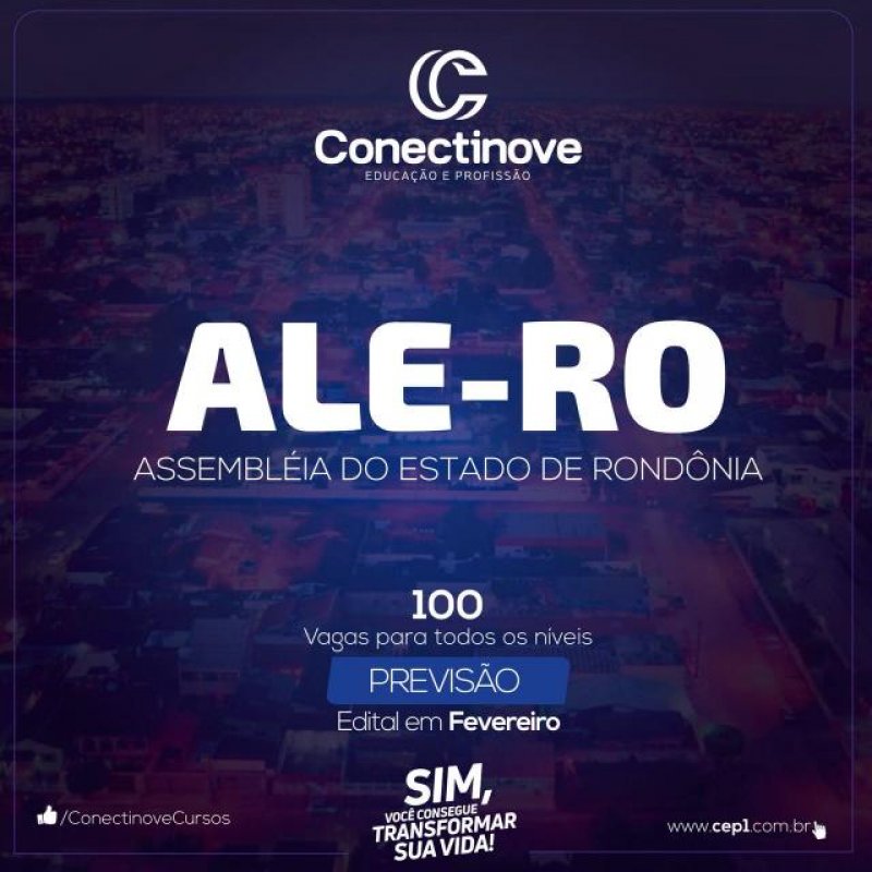 Edital para o concurso da ALE/RO deve sair em fevereiro