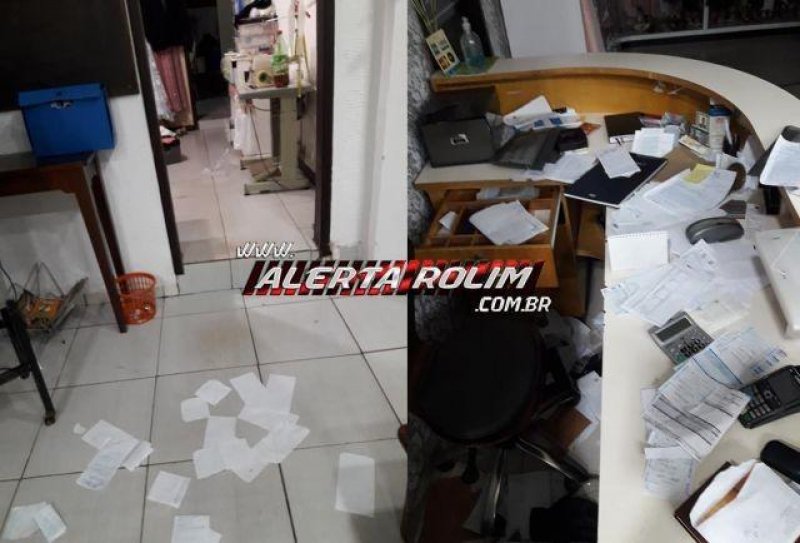 Loja de noivas é alvo de arrombamento e furto no Centro de Rolim de Moura