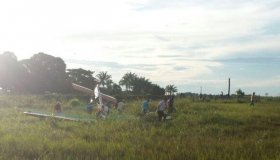 Ultraleve cai na cidade de Pimenta Bueno e servidor do DNIT tem braço amputado