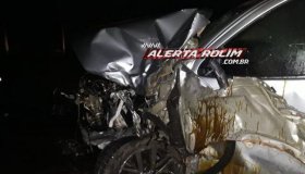 Rolim: Trator e camioneta colidem frontalmente na RO-010
