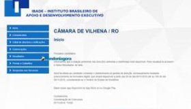 Inscrições para concurso da Câmara de Vilhena seguem abertas até o dia 20;...