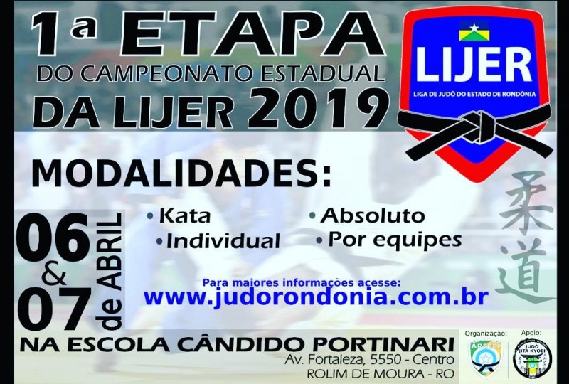 Rolim de Moura vai sediar 1ª etapa do Campeonato Estadual de Judô