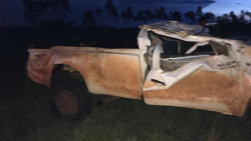 Foto 1 da matéria: Rolim: Grave acidente resulta em uma pessoa morta na RO-479, próximo ao Aeroporto