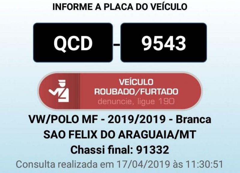 Viajante tem carro roubado por dupla armada entre Cacoal e Rolim de Moura