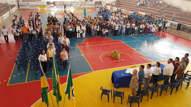 Abertura da fase municipal ocorreu na manhã de hoje no Ginásio Ninho do Pássaro