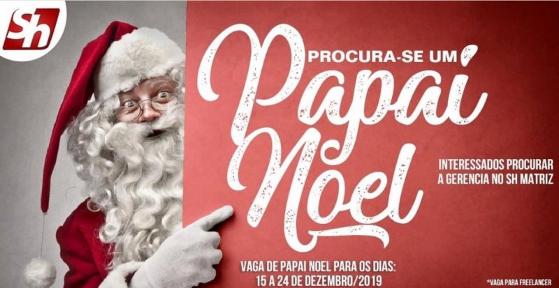 Vaga de emprego para Papai Noel