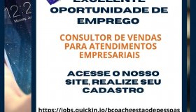 Oportunidade de Emprego - Consultor de Vendas