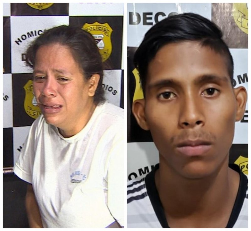 Cátia Barros Rabelo e Mario Barros do Nascimento são acusados de envolvimento no assassinato de Fabiana Pires Batista em Porto Velho. — Foto: Reprodução