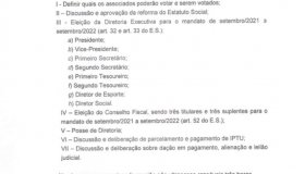 Edital de Convocação de Assembleia Geral Ordinária