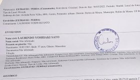 Extravio de documento Laurindo Sato