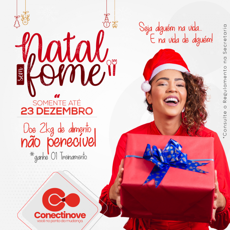 Conectinove lança campanha Natal Sem Fome 2022