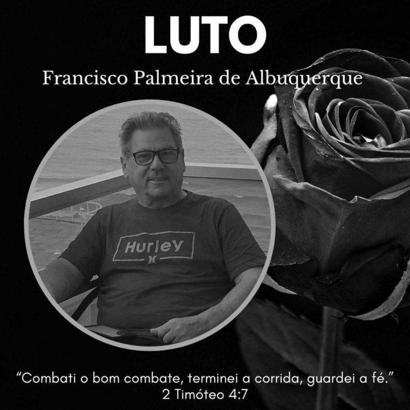 Nota de falecimento de Francisco Palmeira de Albuquerque, morador de Alta Floresta