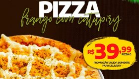 Promoção no Sal da Terra, somente hoje: Pizza Frango com Catupiry por R$...