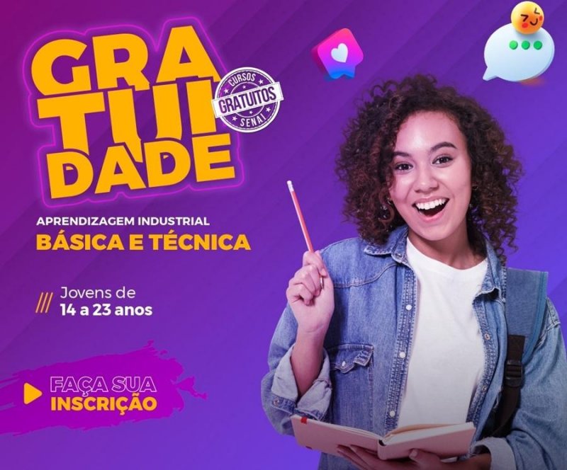 Senai abre mais de 1,9 mil para cursos de nível básico e técnico em Rondônia