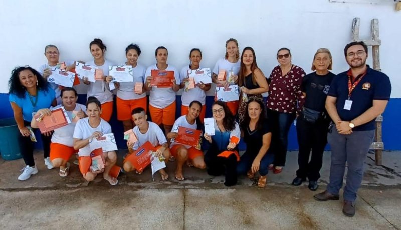 MPRO promove em parceria curso de confecção de bioabsorventes em casa de detenção em Pimenta Bueno