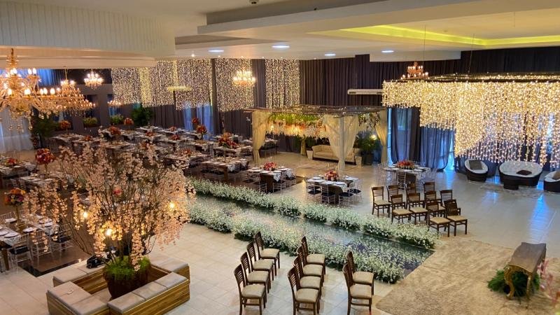 Foto 7 da matéria: Evento na AABB de Rolim de Moura. Confira decoração de casamento