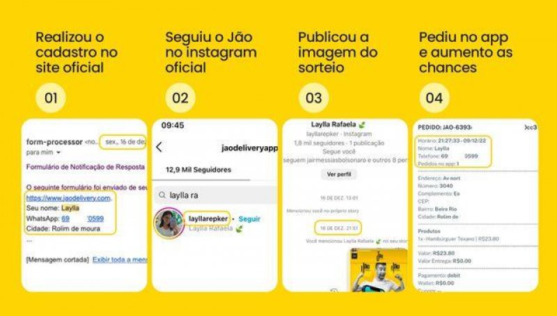 Os sorteios do Jão Delivery acontecem mensalmente com variedades de prêmios para os clientes