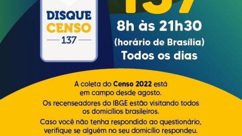Foto 1 da matéria: Censo 2022: Próximo ao encerramento da coleta de dados, Rondônia tem Disque-Censo ativado em todos os municípios.