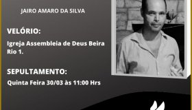 Nota de pesar falecimento do rolimourense Jairo Amaro da Silva