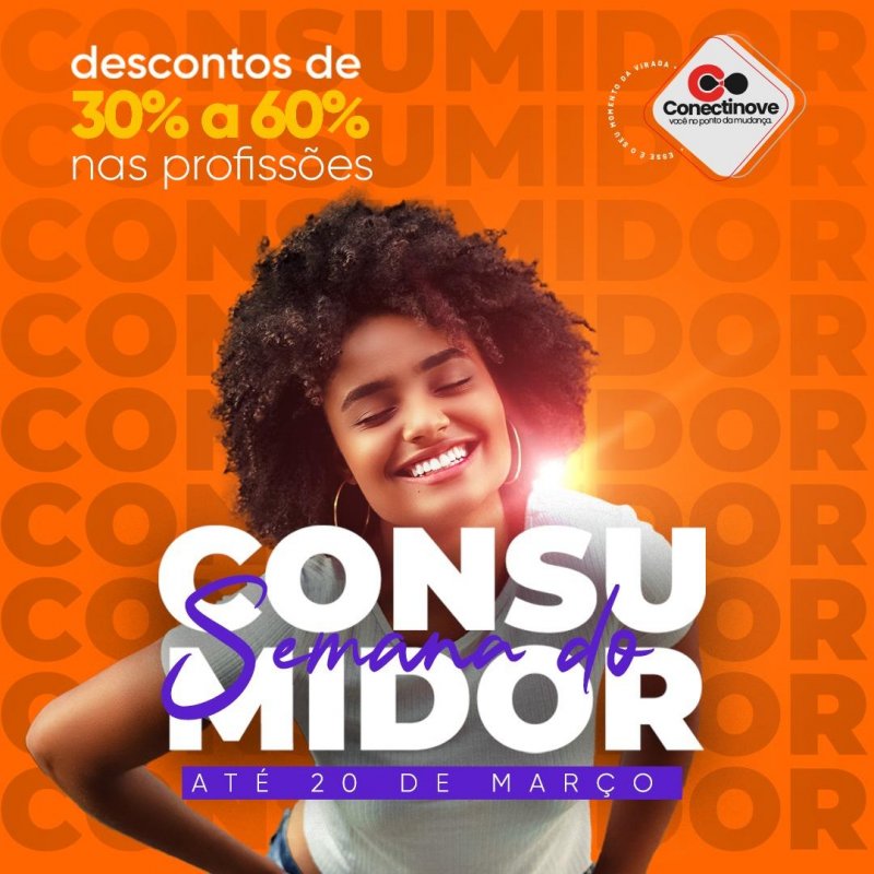 Conectinove abre Semana do Consumidor com 30% a 60% de desconto nos cursos