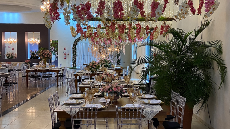 Foto 6 da matéria: DECORAÇÃO DE CASAMENTO NA AABB