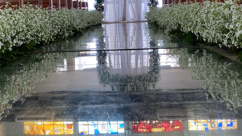 Foto 1 da matéria: DECORAÇÃO DE CASAMENTO NA AABB