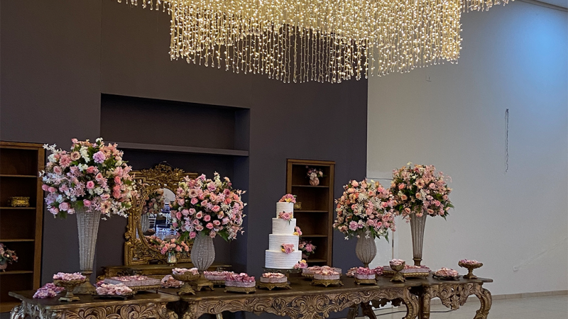 Foto 17 da matéria: DECORAÇÃO DE CASAMENTO NA AABB