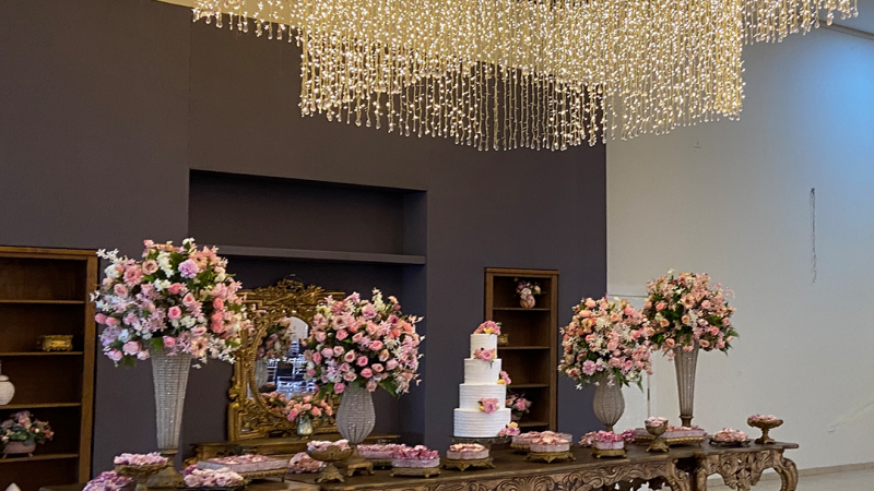 Foto 18 da matéria: DECORAÇÃO DE CASAMENTO NA AABB
