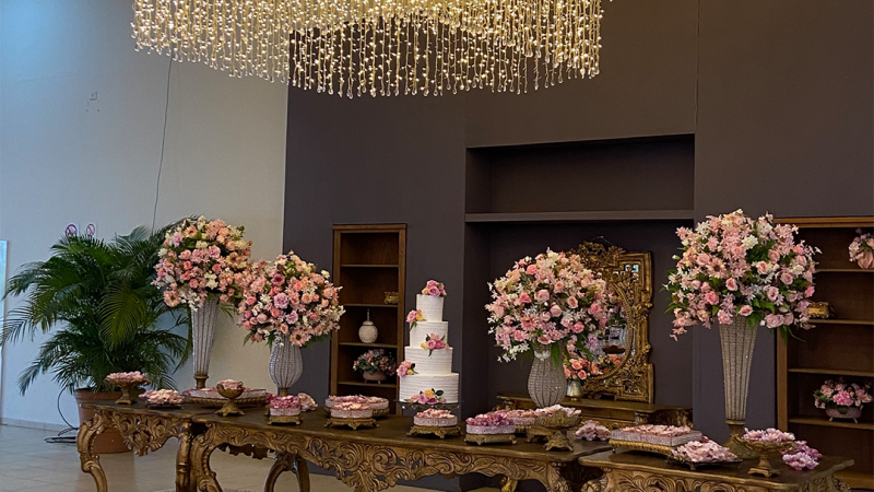 Foto 15 da matéria: DECORAÇÃO DE CASAMENTO NA AABB
