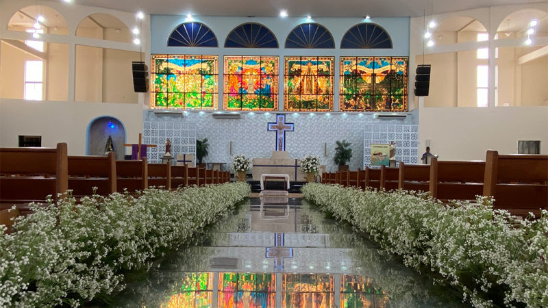 Foto 2 da matéria: DECORAÇÃO DE CASAMENTO NA AABB
