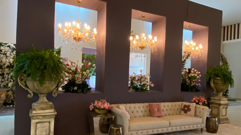 Foto 5 da matéria: DECORAÇÃO DE CASAMENTO NA AABB