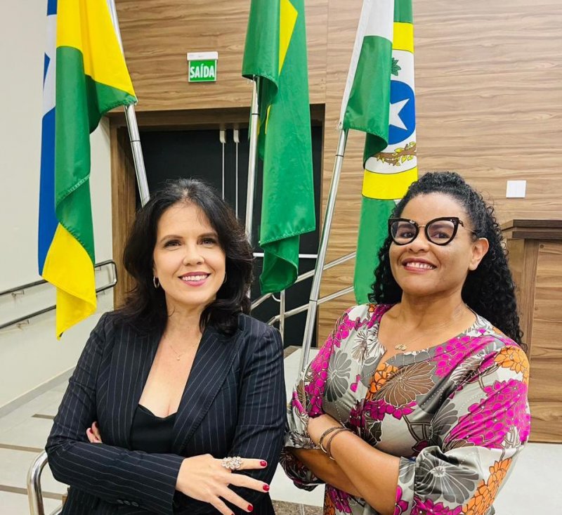As juízas de Direito de Rondônia Cláudia Vieira Maciel de Sousa e Anita Magdelaine Perez Belem.