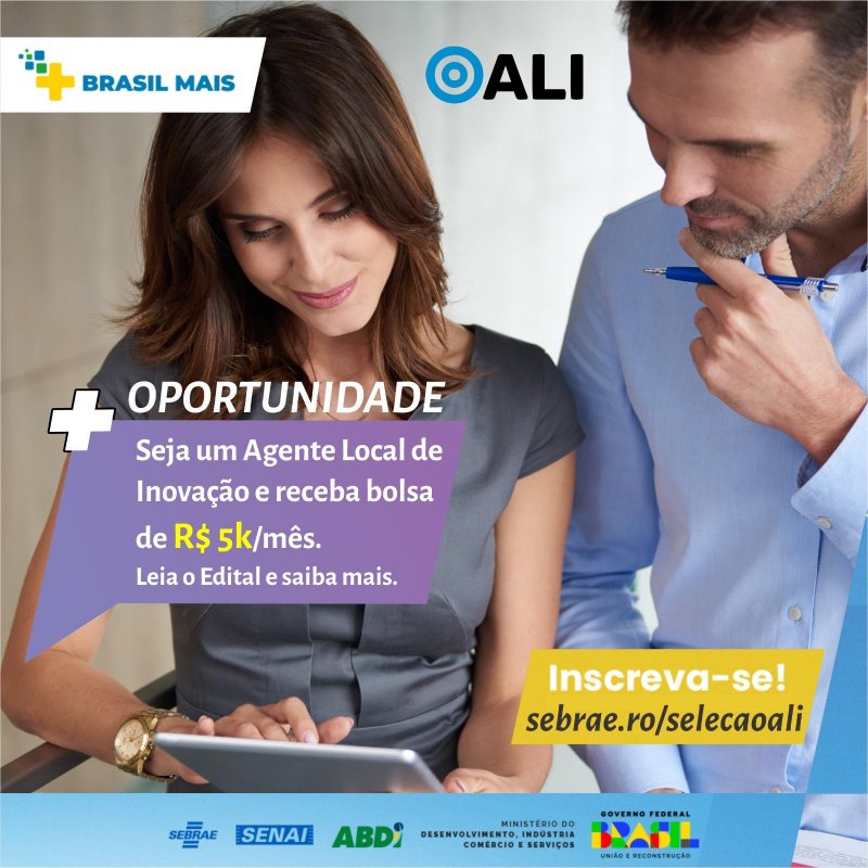 Sebrae está com inscrições abertas para Agentes Locais de Inovação
