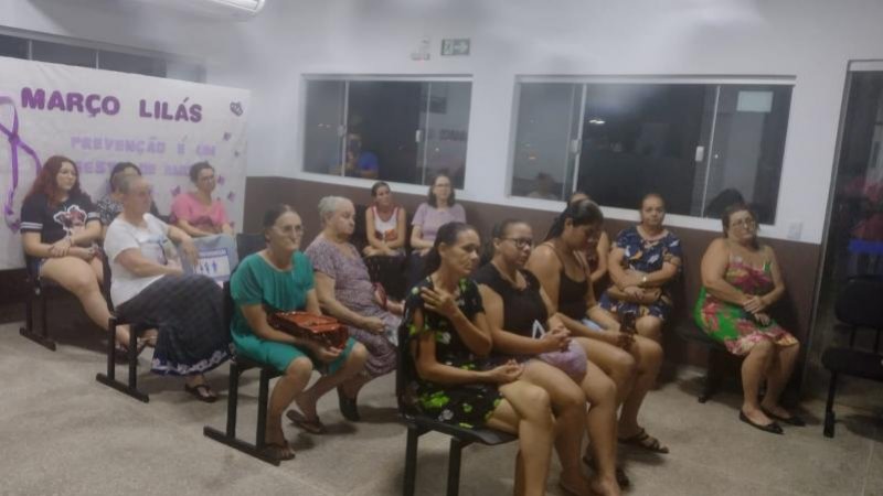Foto 3 da matéria: SEMUSA: Encerramento das ações do 'Março Lilás' reuniu centenas de pessoas em Rolim de Moura