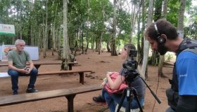 TV Aparecida está em Cacoal registrando a história de Ezequiel Ramin