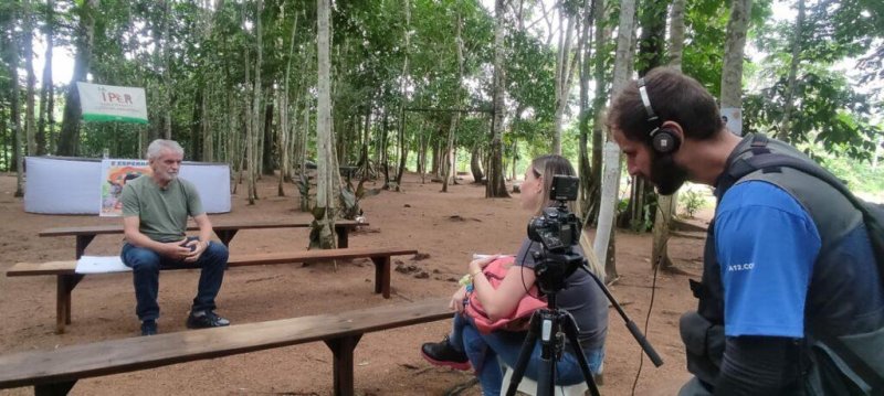 TV Aparecida está em Cacoal registrando a história de Ezequiel Ramin
