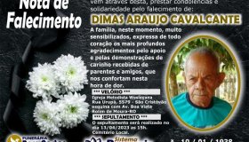 Nota de falecimento: Dimas Araújo Cavalcante