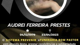 Nota de falecimento: Audrei Ferreira Prestes