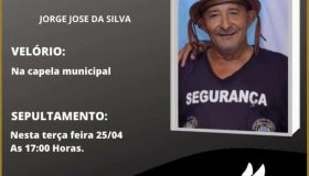 Nota de Falecimento: Jorge José da Silva