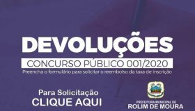 Candidato que não recebeu restituição da inscrição do concurso público da...