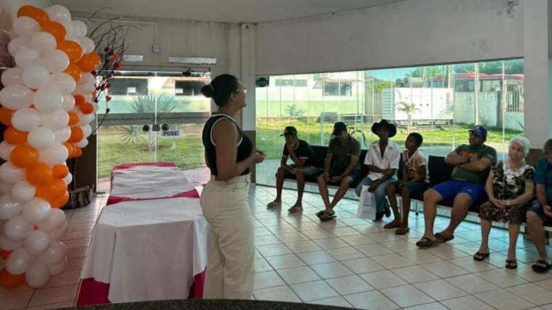 Foto 2 da matéria: No ‘Dia da Luta Antimanicomial’, Caps de Rolim de Moura realiza ações de conscientização sobre saúde mental.