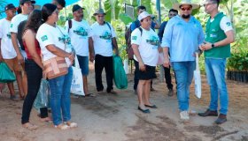 Palestras sobre novas tecnologias no campo são ministradas no espaço da...