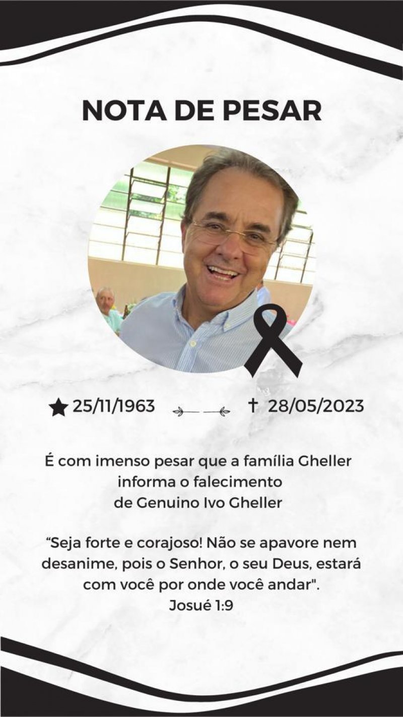 Prefeitura de Rolim de Moura emite pesar pelo falecimento do empresário Ivo Gheller