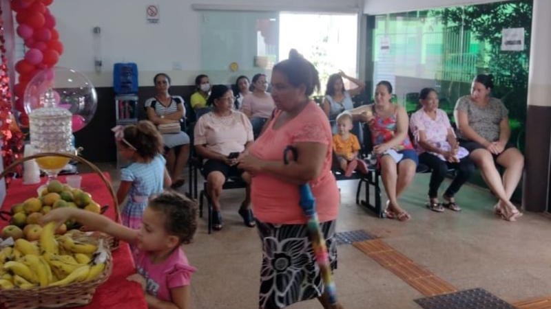 Foto 3 da matéria: Unidade Básica de Saúde do bairro Cidade Alta de Rolim de Moura promoveu um evento em comemoração ao dia das mães